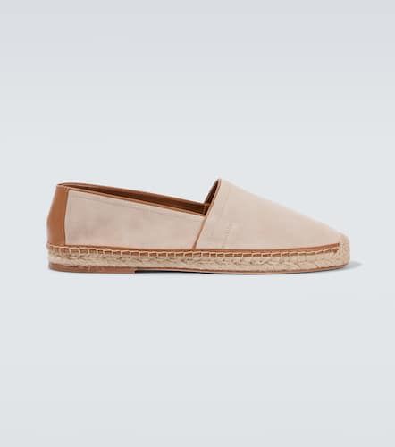 Espadrillas in suede e pelle - Brunello Cucinelli - Modalova