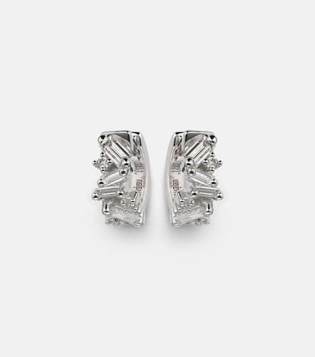 Pendientes Frenzy de oro blanco de 18 ct con diamantes - Suzanne Kalan - Modalova