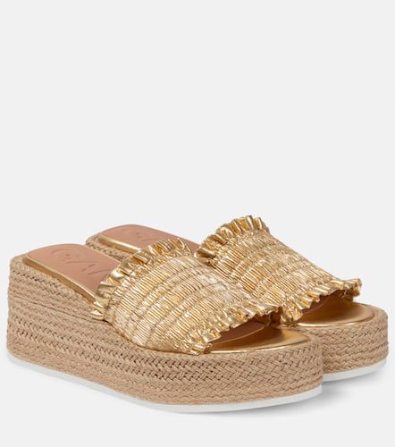 Smock platform espadrille slides - Ganni - Modalova