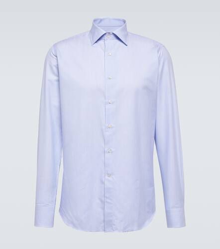 Canali Striped cotton poplin shirt - Canali - Modalova