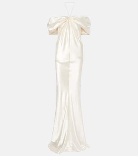 Bridal Cleo wool and silk gown - Danielle Frankel - Modalova