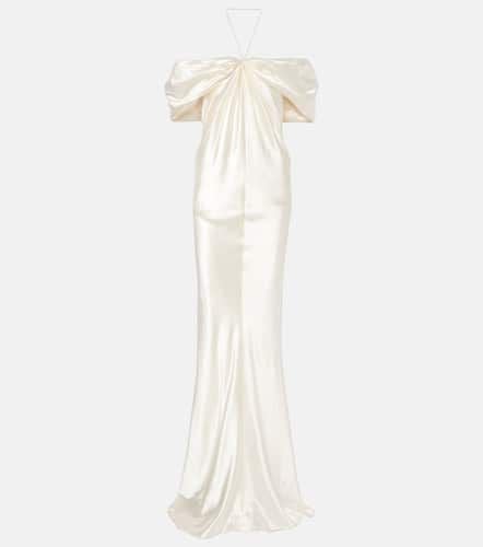 Bridal Cleo wool and silk gown - Danielle Frankel - Modalova