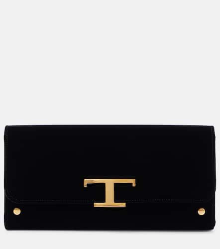 Cartera con cadena T Timeless Small de terciopelo - Tod's - Modalova