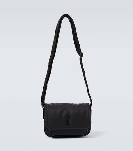 Niki Small leather-trimmed messenger bag - Saint Laurent - Modalova
