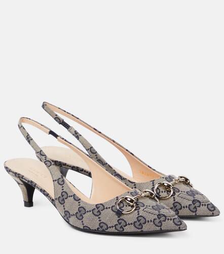 Slingback-Pumps Horsebit GG aus Canvas - Gucci - Modalova