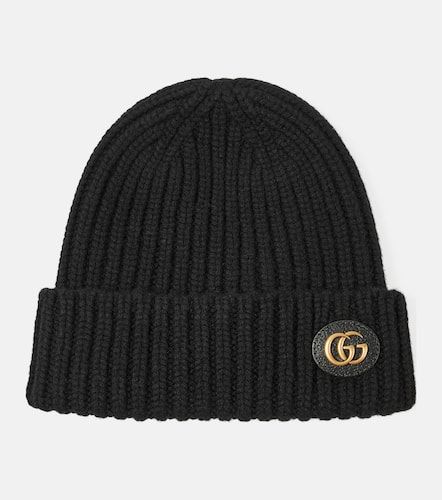 Double G wool and cashmere beanie - Gucci - Modalova