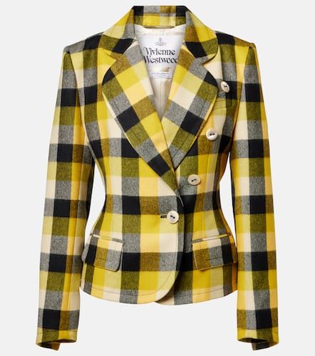 Blazer Georgia en laine vierge à carreaux - Vivienne Westwood - Modalova
