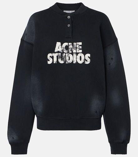 Sudadera de jersey de algodón con logo - Acne Studios - Modalova