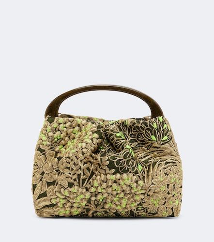 Small floral jacquard top-handle bag - Dries Van Noten - Modalova