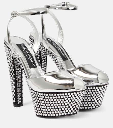 Embellished platform sandals - Dolce&Gabbana - Modalova