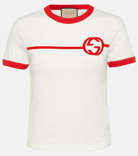 Camiseta Interlocking G de jersey de algodón - Gucci - Modalova