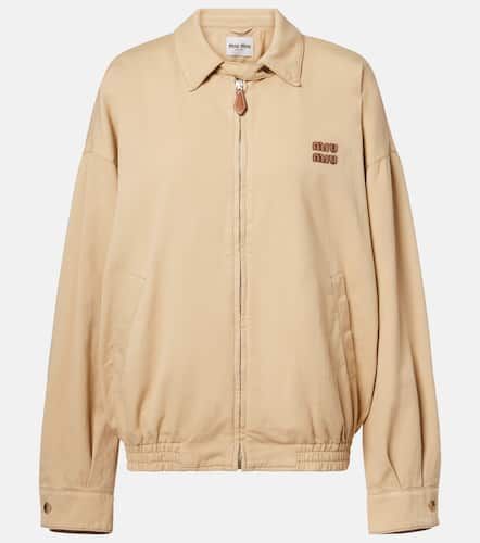 Miu Miu Blouson aus Denim - Miu Miu - Modalova