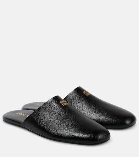 Miu Miu Slippers aus Leder - Miu Miu - Modalova