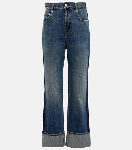Jeans regular a vita alta - Alexander McQueen - Modalova