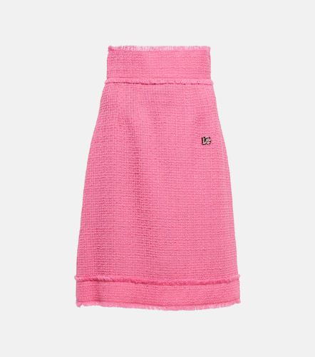 High-rise wool-blend midi skirt - Dolce&Gabbana - Modalova