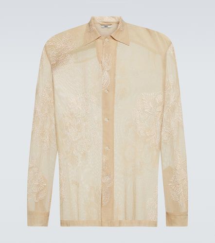 Moth Veil embroidered cotton mesh shirt - Bode - Modalova