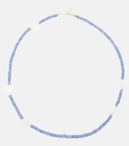 The True Sky 9kt gold necklace with sapphires and moonstone - Roxanne First - Modalova