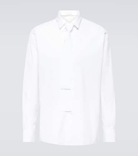 Prada Tie-neck cotton tuxedo shirt - Prada - Modalova