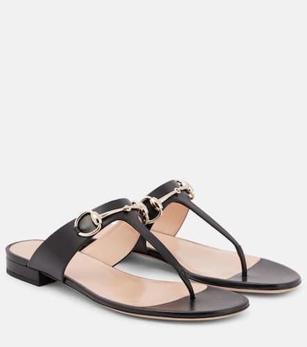 Sandalen Lady Horsebit aus Leder - Gucci - Modalova