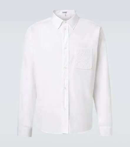 Camisa de popelín de algodón con anagrama - Loewe - Modalova