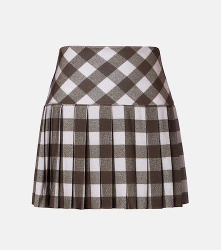 Minigonna plissÃ© a quadri - Norma Kamali - Modalova
