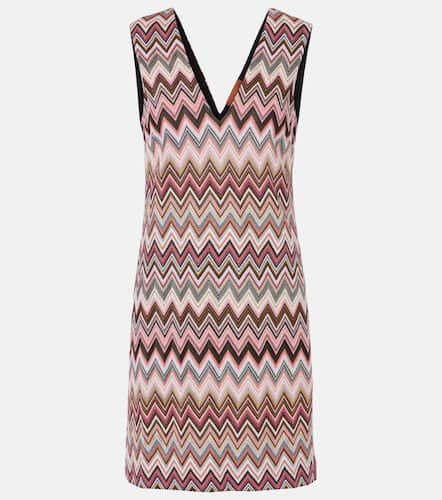 Vestido corto de lamé en zigzag - Missoni - Modalova