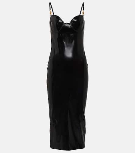 Versace Medusa latex midi dress - Versace - Modalova