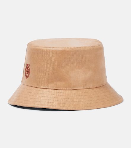 Loro Piana Logo linen bucket hat - Loro Piana - Modalova