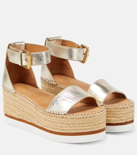 Glyn leather platform espadrille sandals - See By Chloe - Modalova