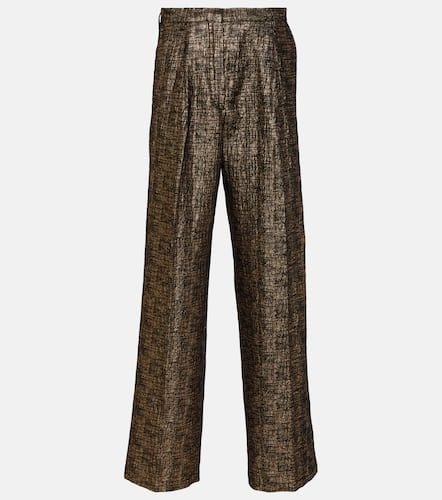 Gerade High-Rise-Hose aus Tweed - Dries Van Noten - Modalova