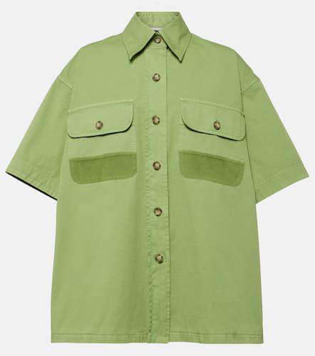 Oversized cotton canvas shirt - Stella McCartney - Modalova