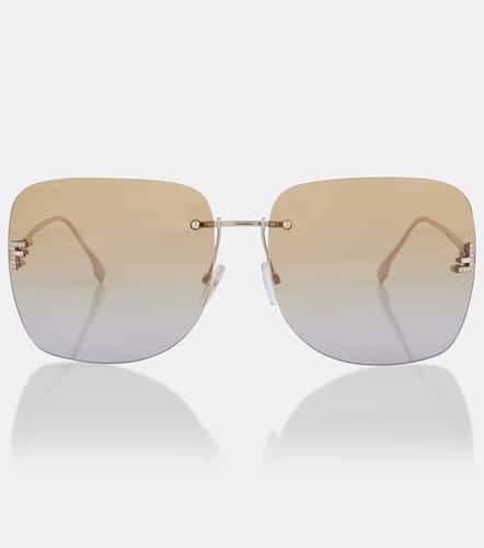 Eckige Sonnenbrille First Crystal - Fendi - Modalova