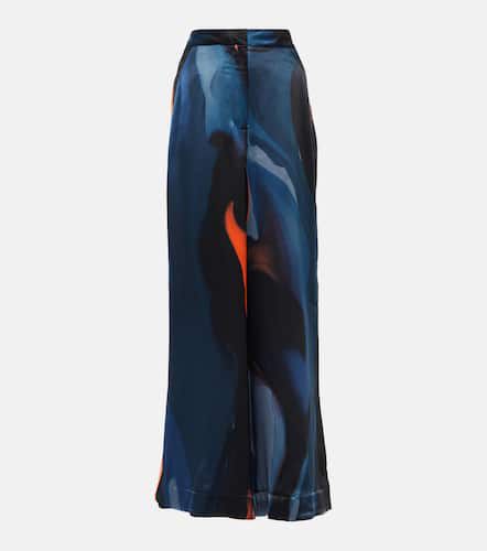 Calla printed wide-leg satin pants - Roksanda - Modalova