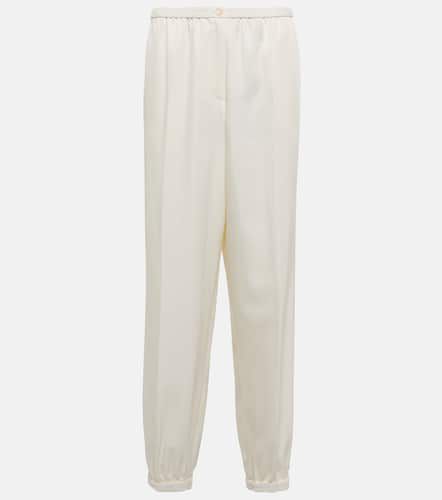 Taio high-rise silk and cotton pants - Joseph - Modalova