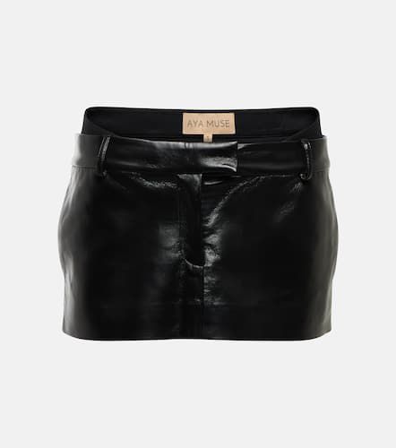 Oloma faux leather miniskirt - Aya Muse - Modalova