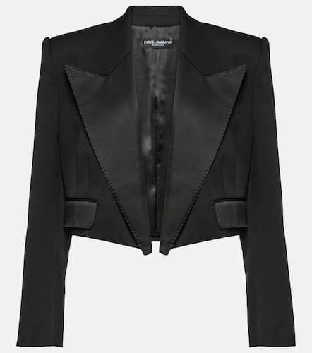 Dolce&Gabbana Cropped tuxedo jacket - Dolce&Gabbana - Modalova