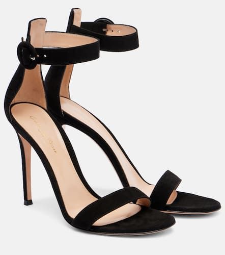 Sandalen Portofino 105 aus Veloursleder - Gianvito Rossi - Modalova
