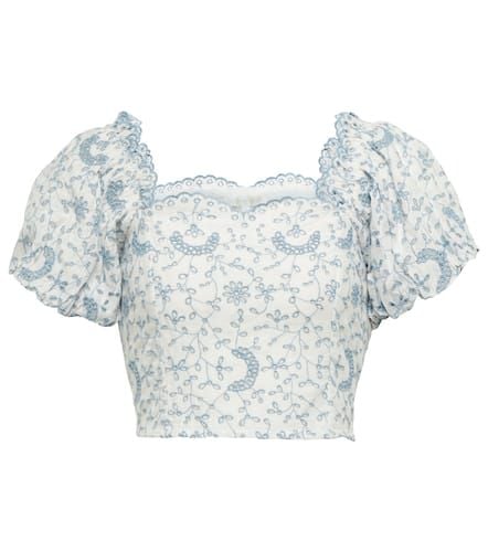 Melina broderie anglaise crop top - LoveShackFancy - Modalova