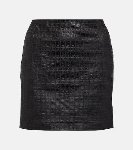 Falda midi 4G de piel grabada - Givenchy - Modalova