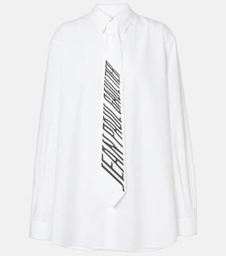 Logo cotton poplin shirt - Jean Paul Gaultier - Modalova