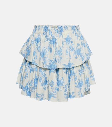 Ruffle linen-blend mini skirt - LoveShackFancy - Modalova