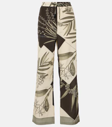Paula's Ibiza cotton and silk wide-leg pants - Loewe - Modalova
