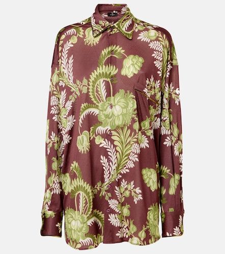 Camicia oversize con stampa floreale - Etro - Modalova