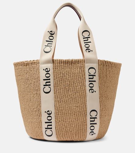 Chloé Borsa Woody Large con pelle - Chloe - Modalova