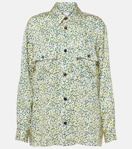 Camicia Daisy in seta con stampa floreale - Bottega Veneta - Modalova