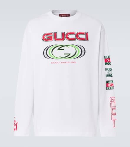 Gucci Logo cotton jersey T-shirt - Gucci - Modalova