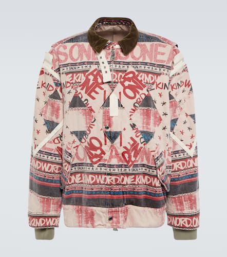 Printed patchwork cotton jacket - Sacai - Modalova
