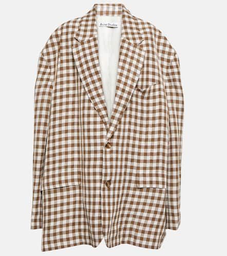 Oversize-Blazer aus einem Leinengemisch - Acne Studios - Modalova