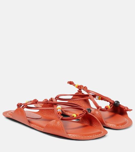 X No Vacancy Inn beaded leather sandals - Marni - Modalova