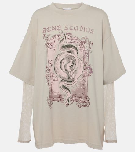 T-shirt Edra in cotone con stampa - Acne Studios - Modalova